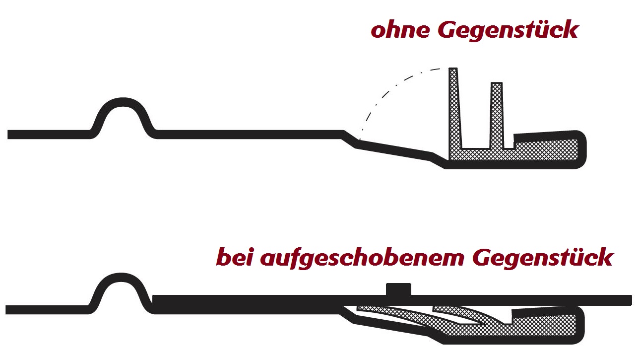 Nippel 100mm Steckverbinder Verbindungsstück Verbinder für Wickelfalzrohr 